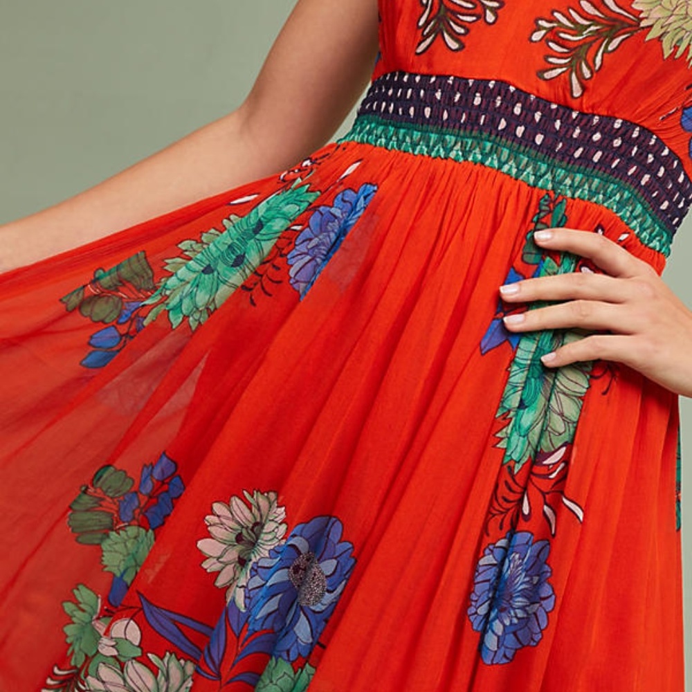 NEW ANTHROPOLOGIE Ikebana Dress - Picture 5 of 8